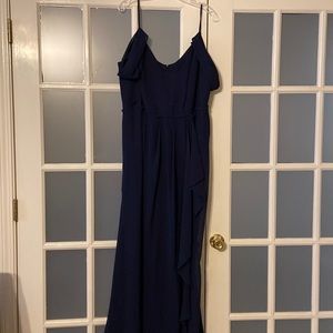 Navy blue bridesmaid dress